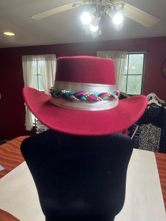 Vintage 90s ARLOP Red Western Hat – Fiesta / Southwestern 